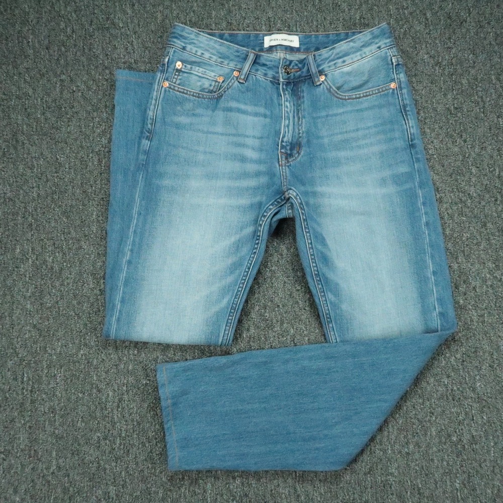 Spier & Mackay Jeans Mens 32x30 Blue Contemporary Straight 5 Pocket Light Wash
